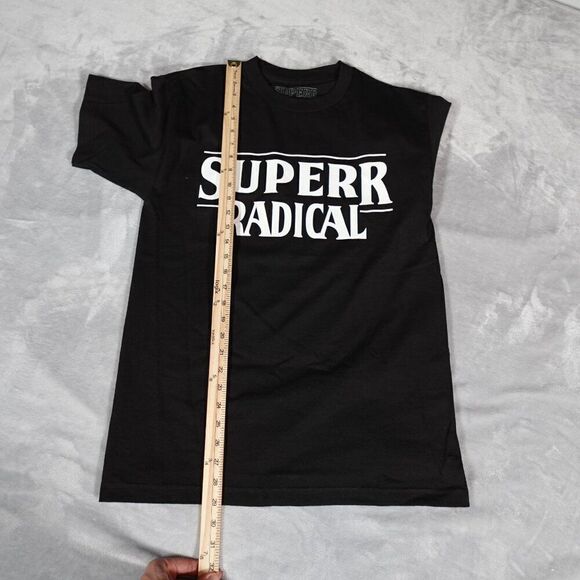 Superrradical Stranger Things Parody Glow In The Dark T Shirt Mens Medium Black - Picture 6 of 6